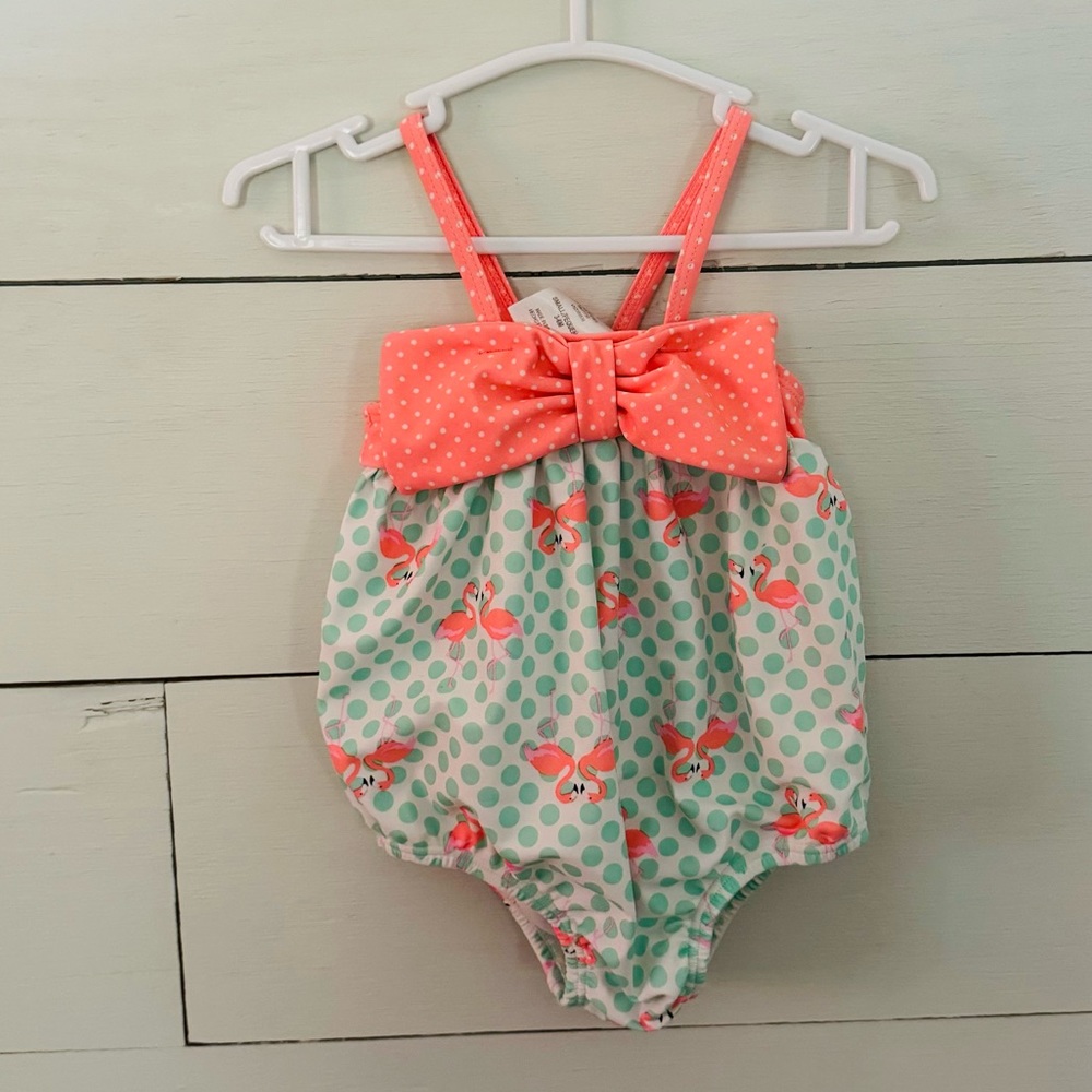 🦩Flamingo One Piece Bathing Suit for Baby Girl